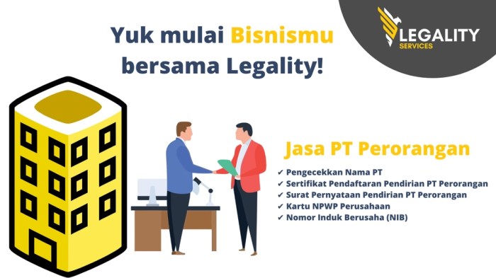 Syarat Pembuatan PT Perorangan