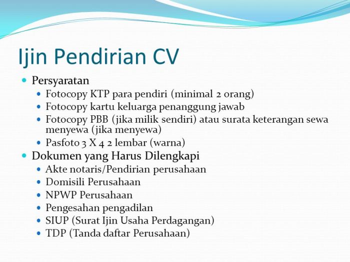 Membuat CV Atau PT 2024