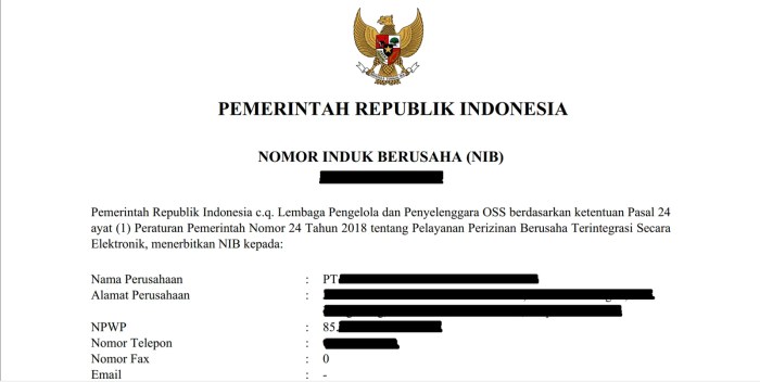 Jasa pengurusan NIB PT di Cimahi