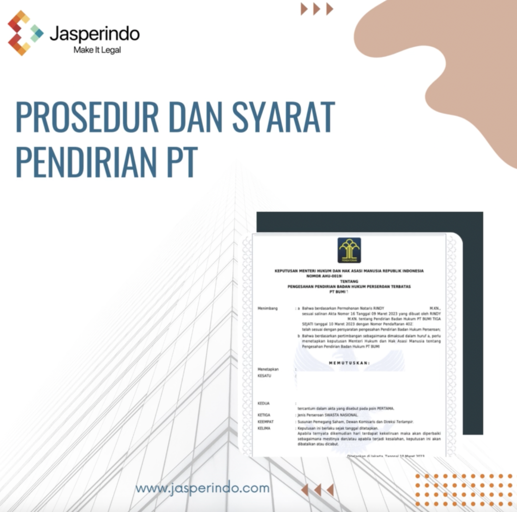 Syarat Administrasi Pendirian PT di Bandung