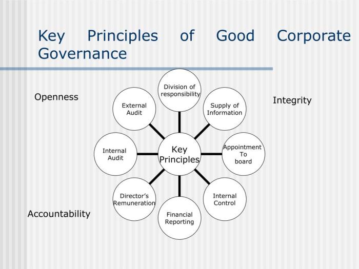 Prinsip-prinsip apa saja yang terkandung dalam good corporate governance?